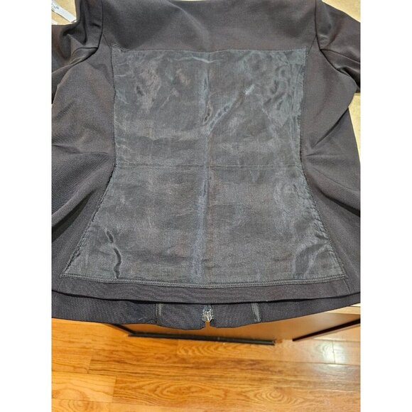 Women's Doncaster Silk Trim Jacket Black Full Zip Size 6 - Picture 6 of 11